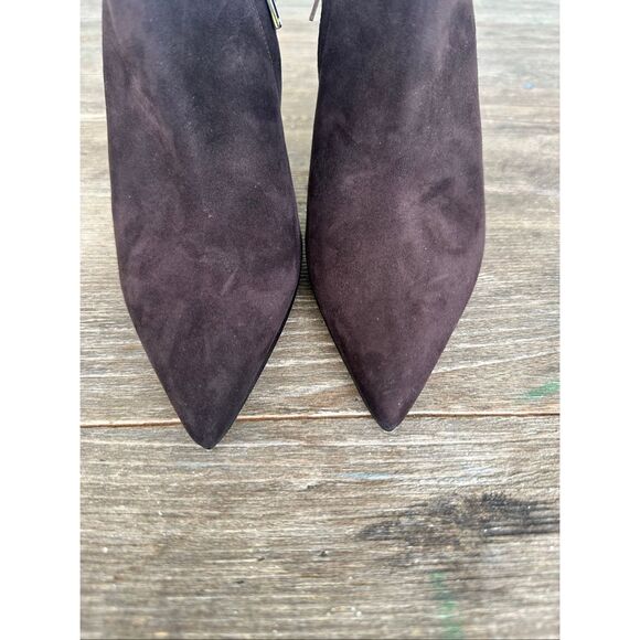 Christian Dior Chocolate Brown Suede Boot Booties, Size 38/US8, NWOT - Picture 3 of 9